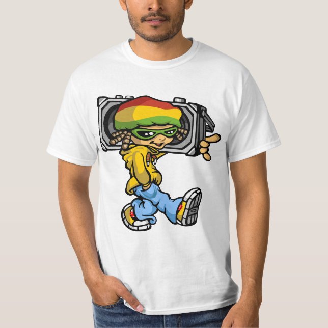 Camiseta Rasta boy with radio (Frente)