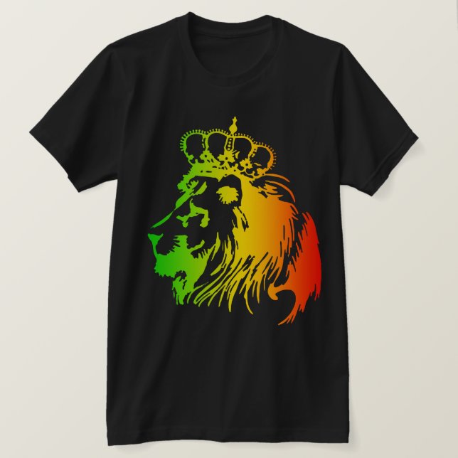 Camiseta Rasta - Conquistando Leão de Judá (Frente do Design)