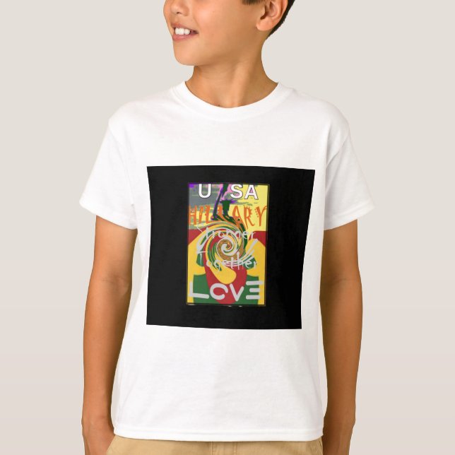 Camiseta Rasta Cores Vermelho Ouro  Verde Arte Hillary Impr (Frente)
