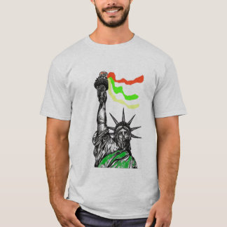 Camiseta rasta da estátua da liberdade