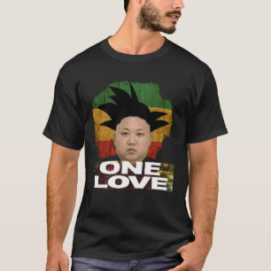Camiseta Rasta Kim Jong Un Jamaica Jah One Love Style