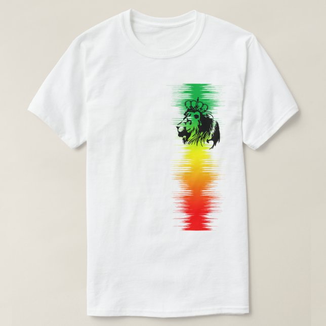Camiseta Rasta - Leão de Judah (Frente do Design)