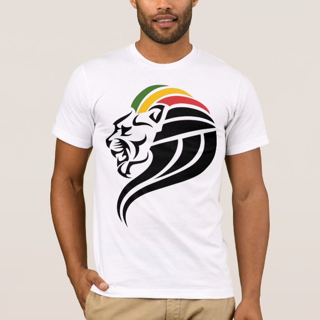 Camiseta Rasta Leão de Judah T-Shirt (Frente)