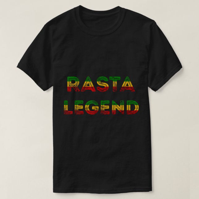 Camiseta Rasta Legend Rastafari Raízes Rasta Reggae Music H (Frente do Design)