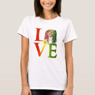 Camiseta Rasta Lion Jamaican Reggae Love