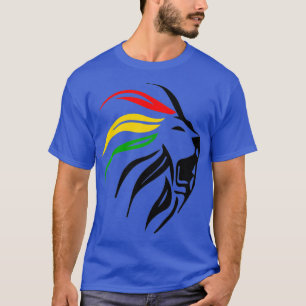 Camiseta Rasta Lion Rastafari Colors Gift for Reggae