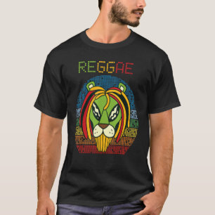 Camiseta Rasta Lion Reggae Retro Jamaica Souvenir Rastafari