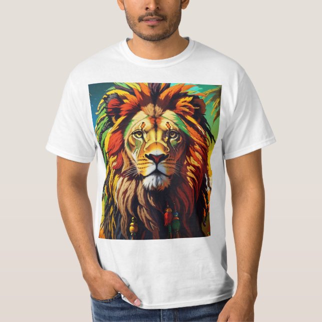 Camiseta Rasta Lion T-Shirt (Frente)