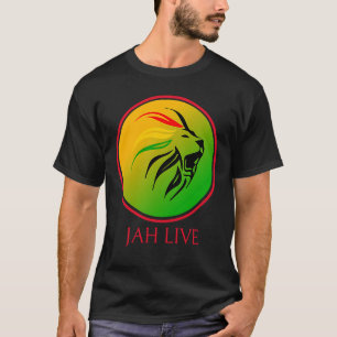 Camiseta Rasta Live Up jah Viva Leão