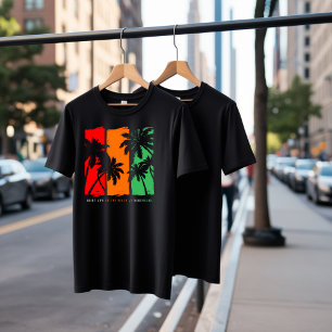 Camiseta Rasta Palm Beach Vibes Graphic T-Shirt