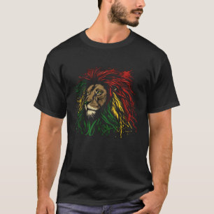 Camiseta Rasta Reggae Leão De Judah Jamaican Roots Rastafar