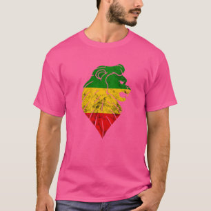 Camiseta Rasta Reggae Leão De Judah Lion Etíope Rastafar