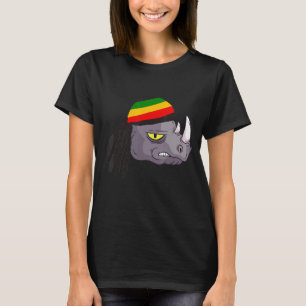 Camiseta Rasta Reggae Rhino Rastafarian Roots One Love Jama