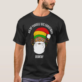 Camiseta Rasta Santa Claus Feliz Natal
