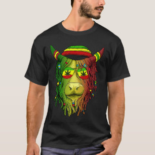 Camiseta Rasta Scottish Highland Cow Scottish Stoner Cow