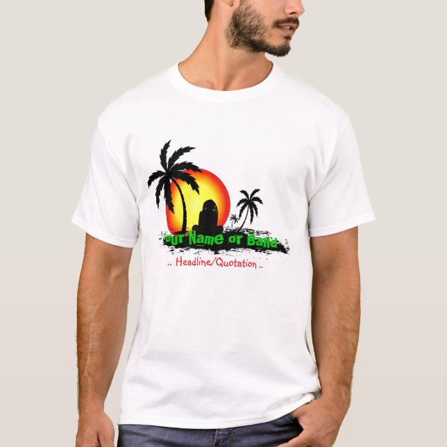 Camiseta Rasta sunset (Frente)