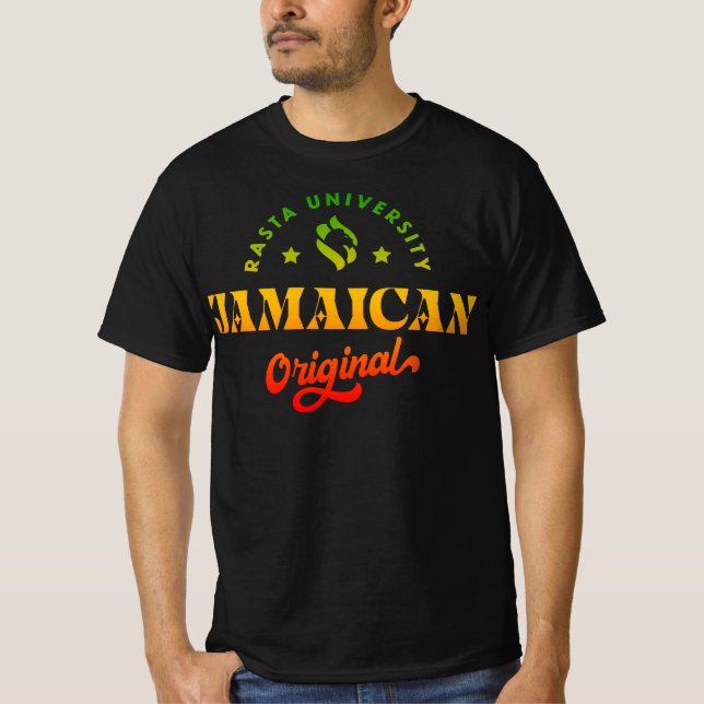 Camiseta Rasta University Jamaican Original Rasta Reggae (Frente)