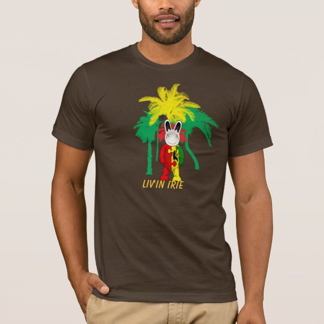 Camiseta rastabuninthetropics, Liv'in Irie (Frente)