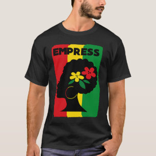 Camiseta Rastafari Empress Jamaica Souvenir Rasta Roots Reg