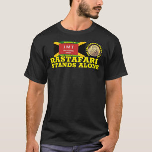Camiseta RASTAFARI ESTÁ SOZINHO A T-Shirt Básico Escuro
