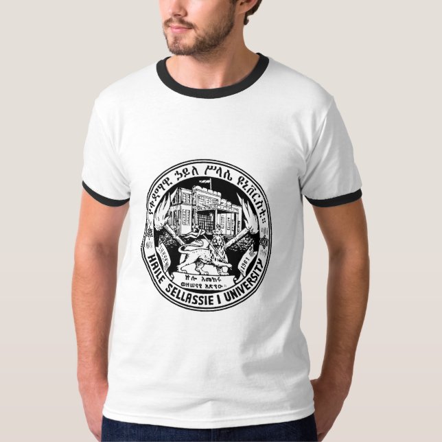 Camiseta Rastafari, Haile Selassie mim universidade - (Frente)