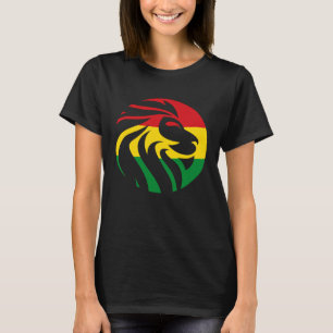 Camiseta Rastafari Lion Head Jamaica Souvenir Rasta Roots R