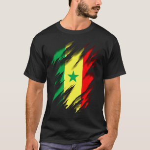 Camiseta Rastafari Rasta Senegal Flag