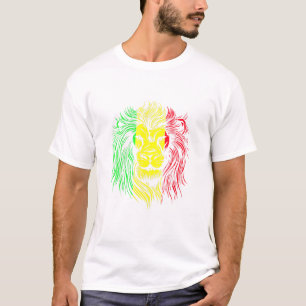 Camiseta Rastafarian Lion Mandala Reggae Music Jamaica Rast