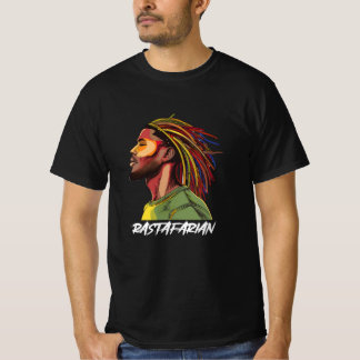 Camiseta Rastafárico com Cabelo Trancado Colorido