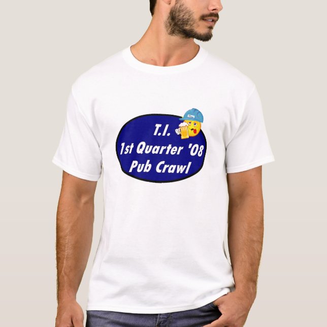 Camiseta Rastejamento de bar do TI (Frente)