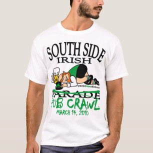 CAMISETA RASTEJAMENTO DE BAR IRLANDÊS DO LADO SUL