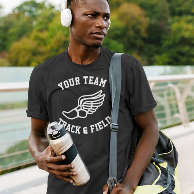 Camiseta Rastreadores Rastrear e Campo Personalizar Nome ou (Custom track and field team shirt with personalize name or text.)