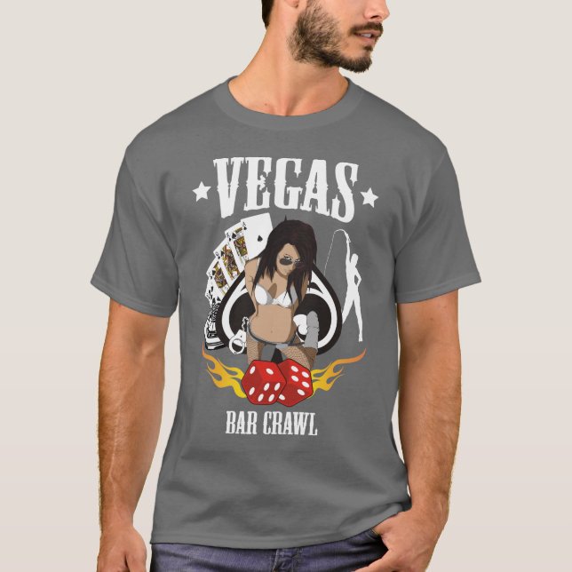 Camiseta Rastreamento de Bar em Vegas (Frente)