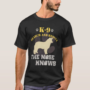 Camiseta Rastreamento de Collie de Borda da Equipe de Emerg