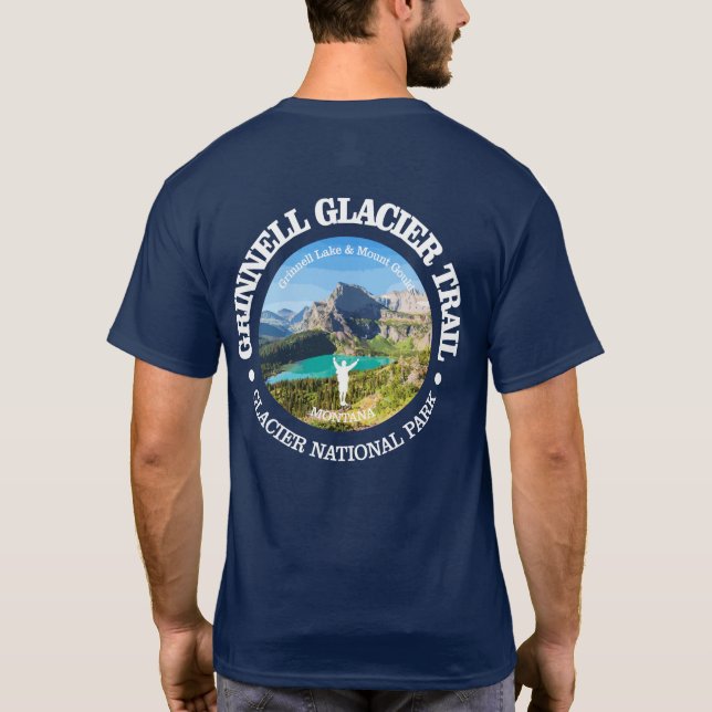 Camiseta Rastreamento do Glaciar Grinnell (Verso)