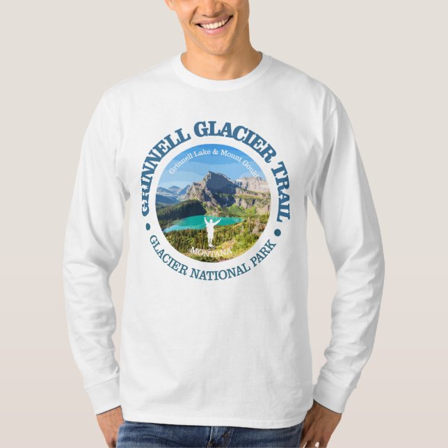 Camiseta Rastreamento do Glaciar Grinnell (Frente)