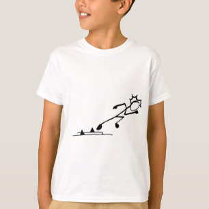Camiseta Rastreamento e Campo do Sprinter Stickman