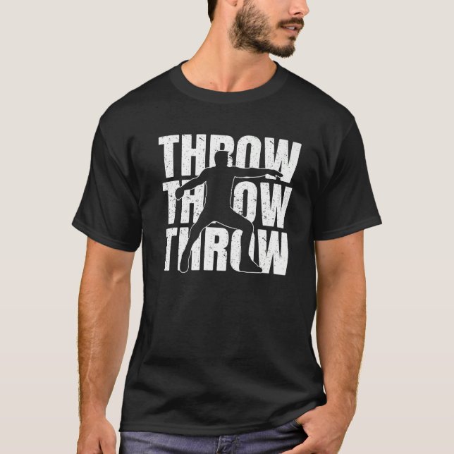 Camiseta Rastreamento e Disco de Campo Lançando Disco (Frente)