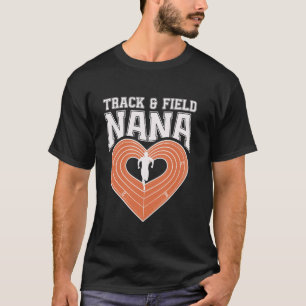 Camiseta Rastrear E Campo Nana Avó Orgulhosa Mães Atletas