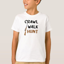 Camiseta Rastreio Caminhando Crawl Caminhando, Caçando Bebê