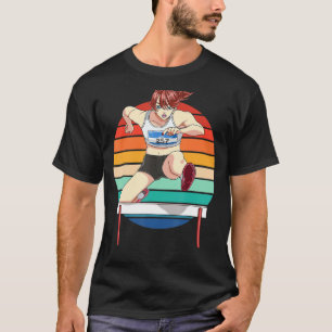 Camiseta Rastreio E Garota Apressiva Do Campo, Mulher Que C