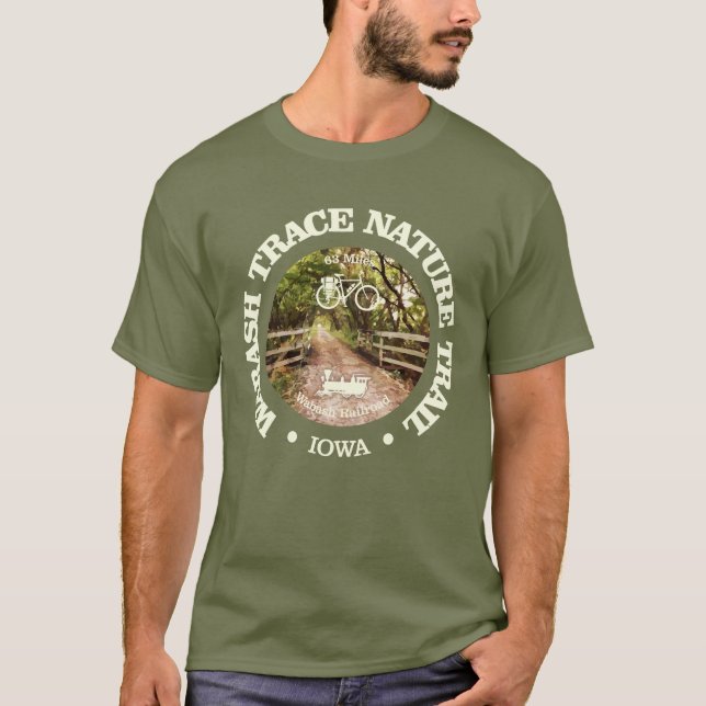 Camiseta Rastreio natural do vestígio de resíduos (ciclismo (Frente)