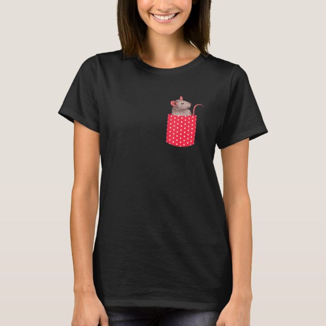 Camiseta Rat Animal Cute Pocket Pet Owner Rat (Frente)