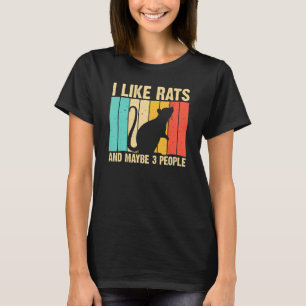 Camiseta Rat Design Rat Men Mulheres Roedores de Rato Intro