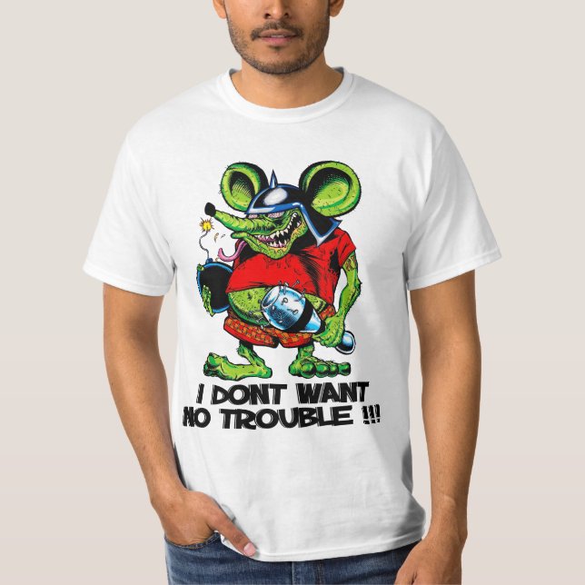 Camiseta Rat Fink Não quero problemas (Frente)