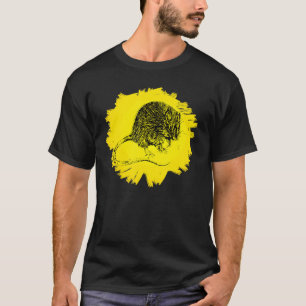 Camiseta Rat Motif Cute Rat Em Queijo Roedor Mão Anima