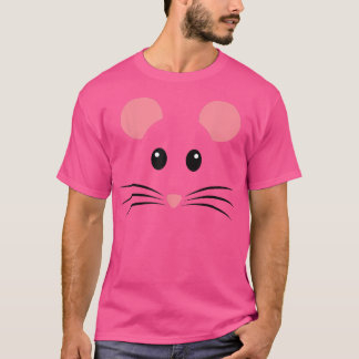 Camiseta Rat Mouse Face Costume Dia de as Bruxas engraçado