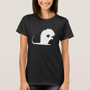 Camiseta Rat Owner Rat Heart Love Rodent Rat Lover Mouse An