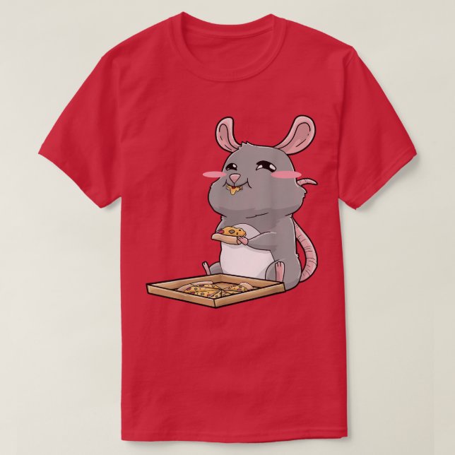 Camiseta Rat Pizza Anime Kawaii 26994890 (Frente do Design)