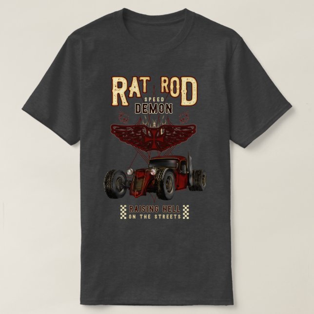 Camiseta Rat Rod (Frente do Design)